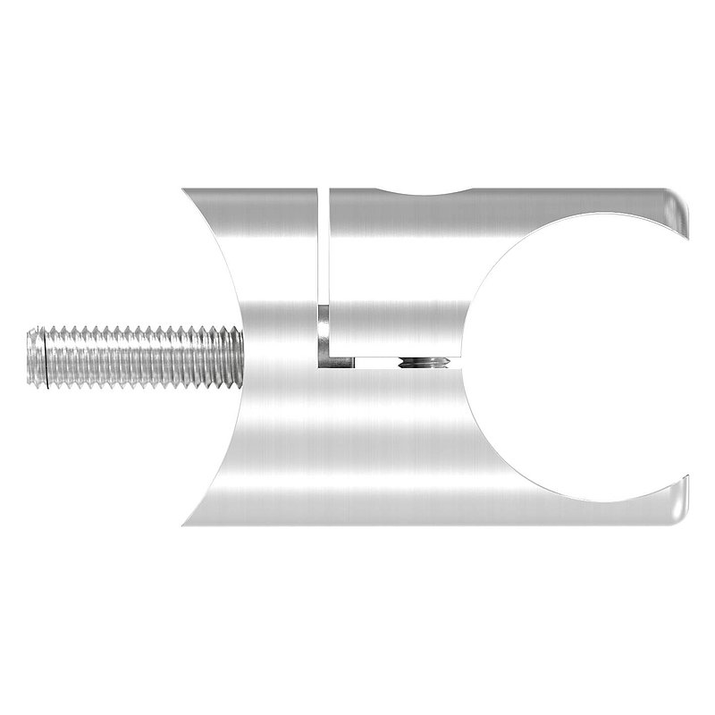 Halter für rundes Klemmprofil 27mm Anschluss: 48,3mm, V2A