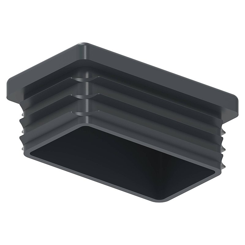 Plastic cap for rectangular tube 50x30mm