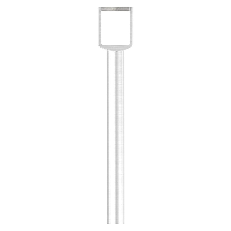 Goupille avec plaque de raccordement pour main courante LED, pleine, V2A
