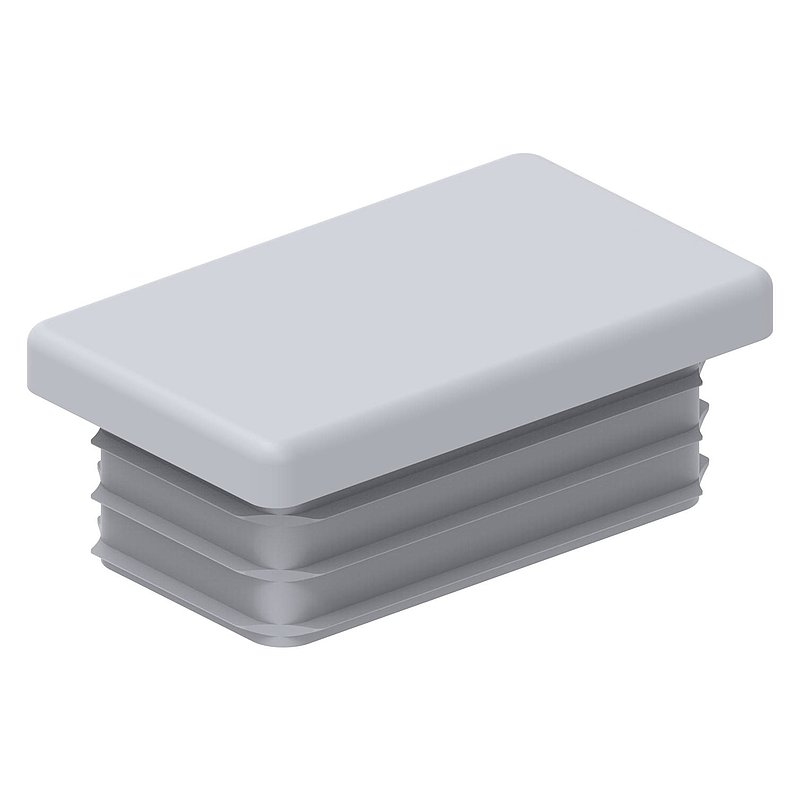 Kunststoffkappe für Rechteckrohr 50x30mm