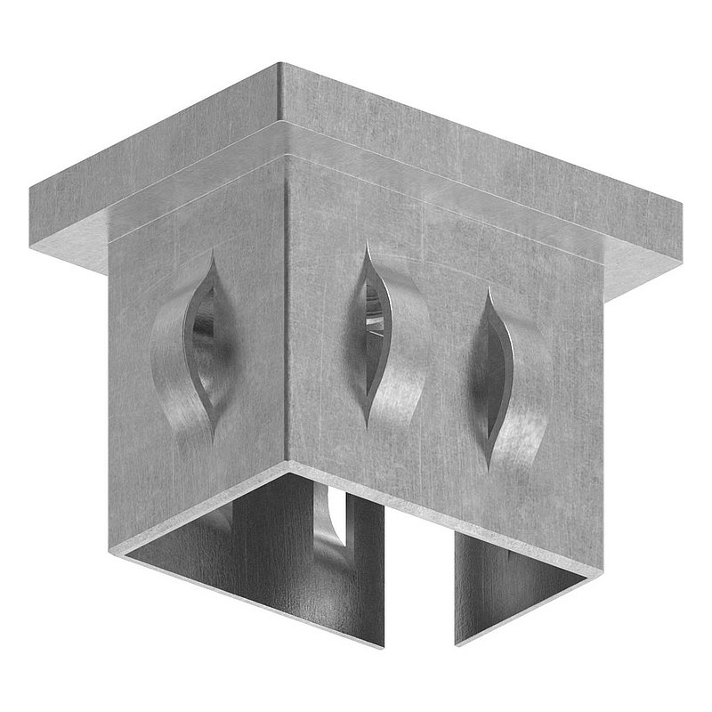 Steel end cap, for, rectangular tube 40x30mm
