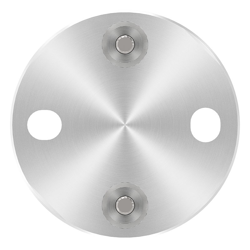 Wandbefestigung für Geländerpfosten 42,4mm, V2A