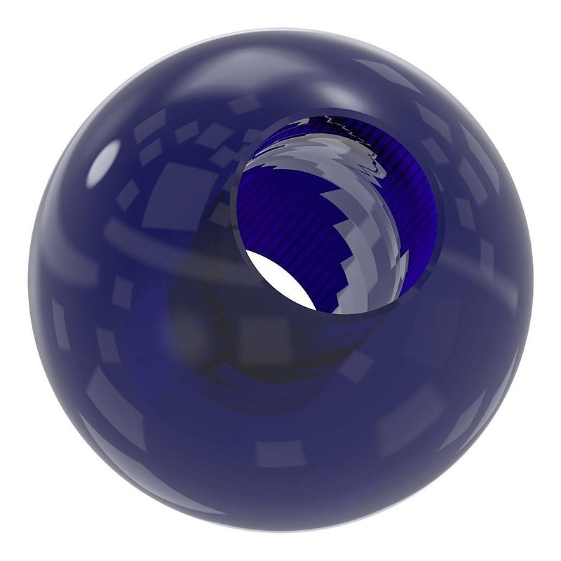 Glaskugel blau Ø 30mm mit Durchgangsbohrung 12,3mm