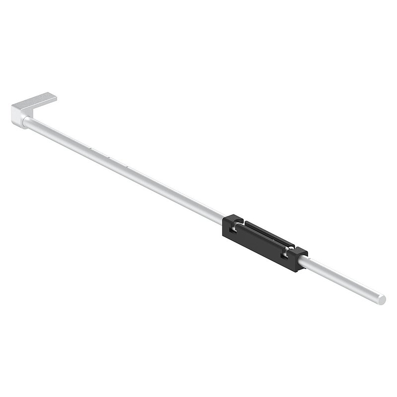 Bodenriegel XL mit Länge 1000mm, zum Anschrauben, RAL 9005 schwarz