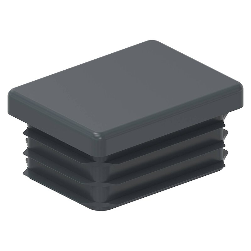 Kunststoffkappe für Rechteckrohr 40x30mm