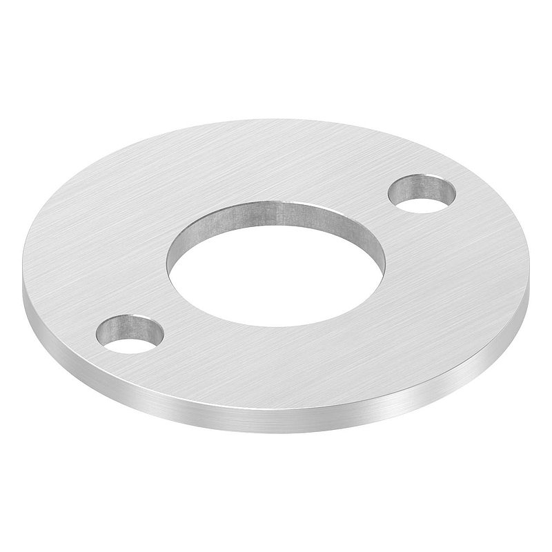 Ankerplatte Ø 100x6mm, mit Längsschliff, V4A
