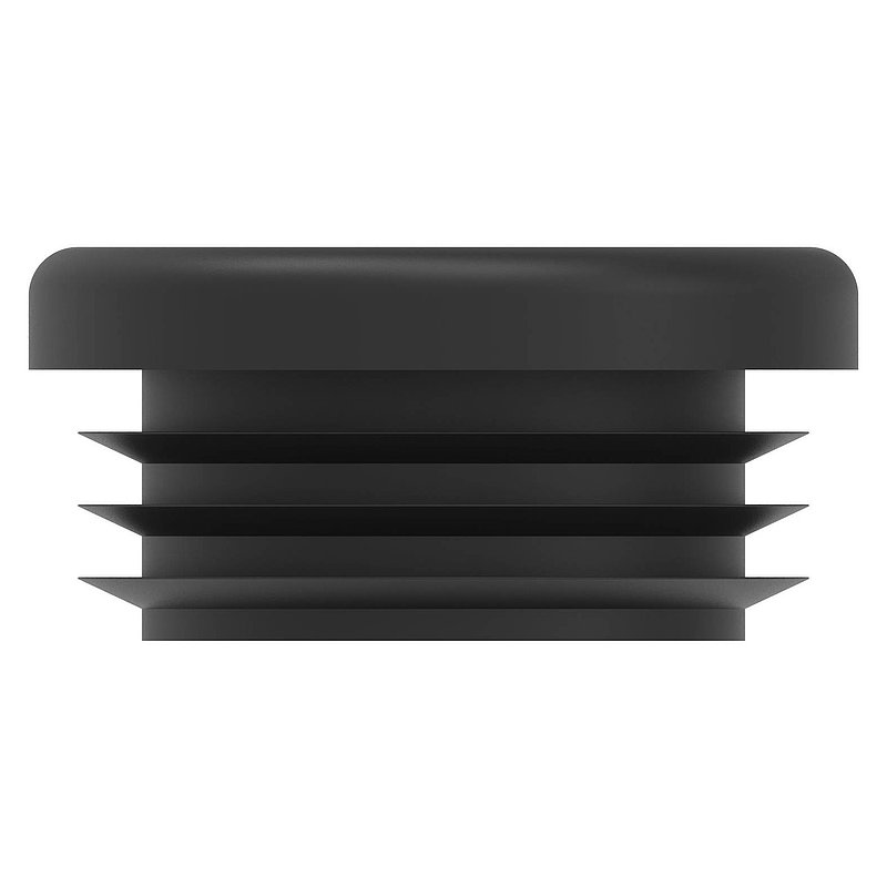 Plastic end cap for round tube 33.7 mm