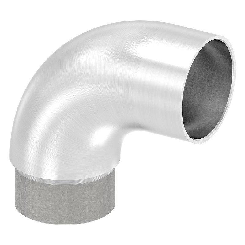 Anschlussbogen 90°, für Rohr 42,4x2,0mm, V2A