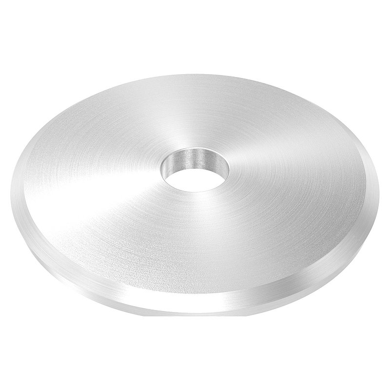 Ronde, Ø 68x5mm, gewölbt, mit Rundschliff, V2A
