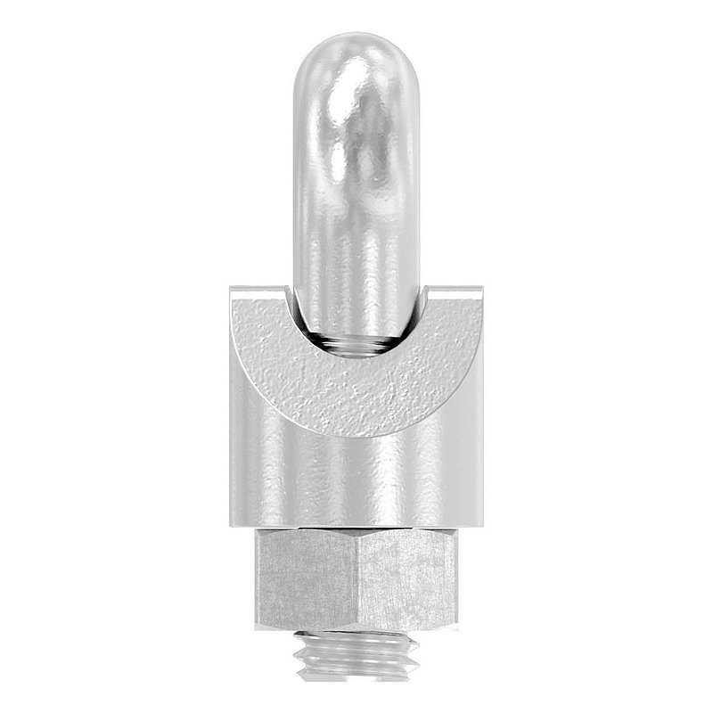 Serre-câble avec étrier pour câble 5mm, V4A