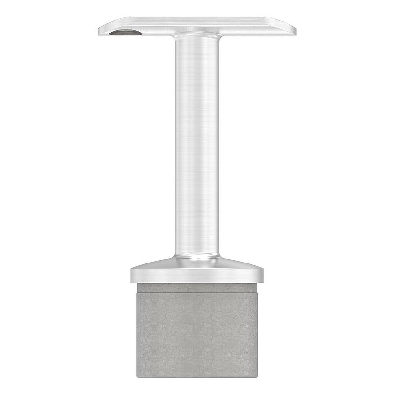 Rohrabschlussstopfen für Rohr 42,4x2,0mm, Handlaufanschlussplatte: 42,4mm, V4A