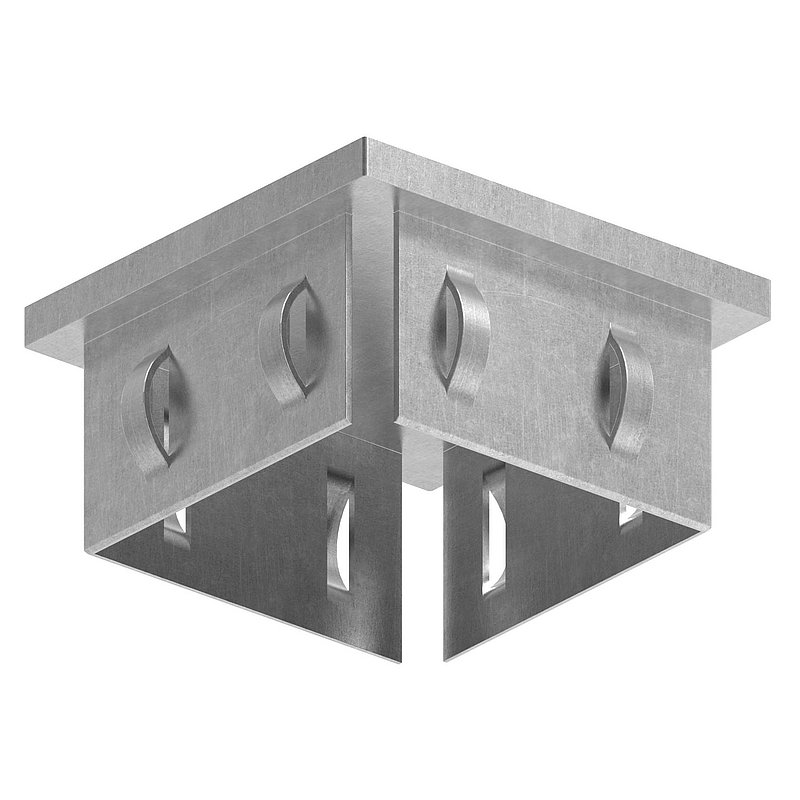 Steel end cap, for square tube 60x60mm