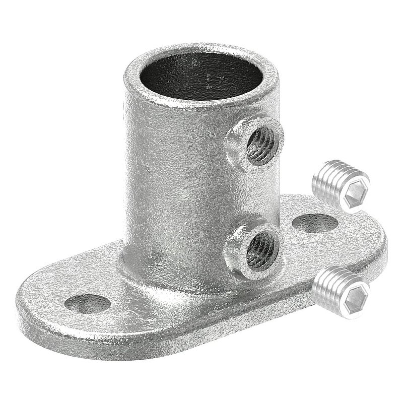 Wandhalter mit 2 Bohrungen, für Rohr Ø 33,7mm