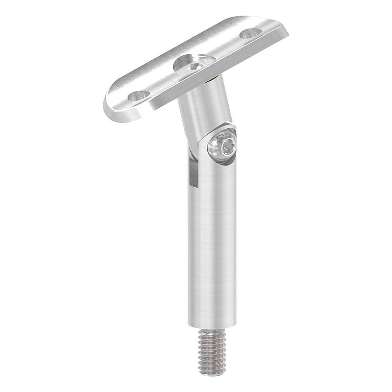 Tige articulée avec plaque de raccordement de mains courantes 33,7mm, V2A