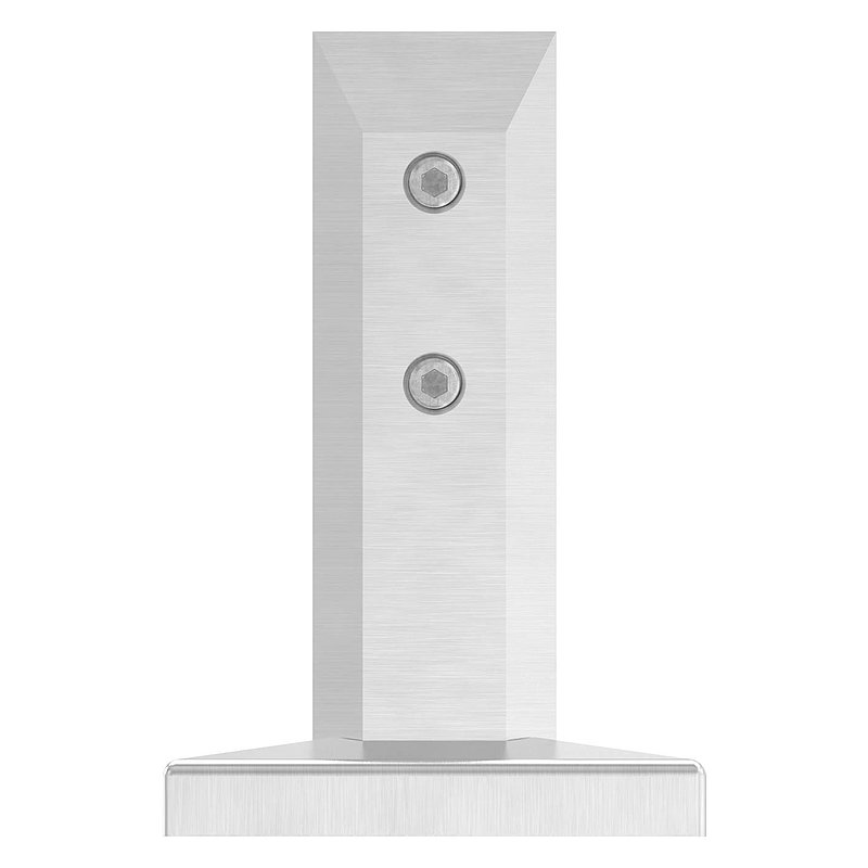 Bodenglashalter eckig, für Glas 12 - 12,76mm, V4A