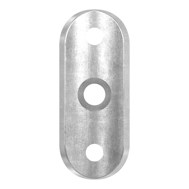 Handlaufanschlussplatte S235JR, Rohranschluss Ø 42,4 - 48,3mm