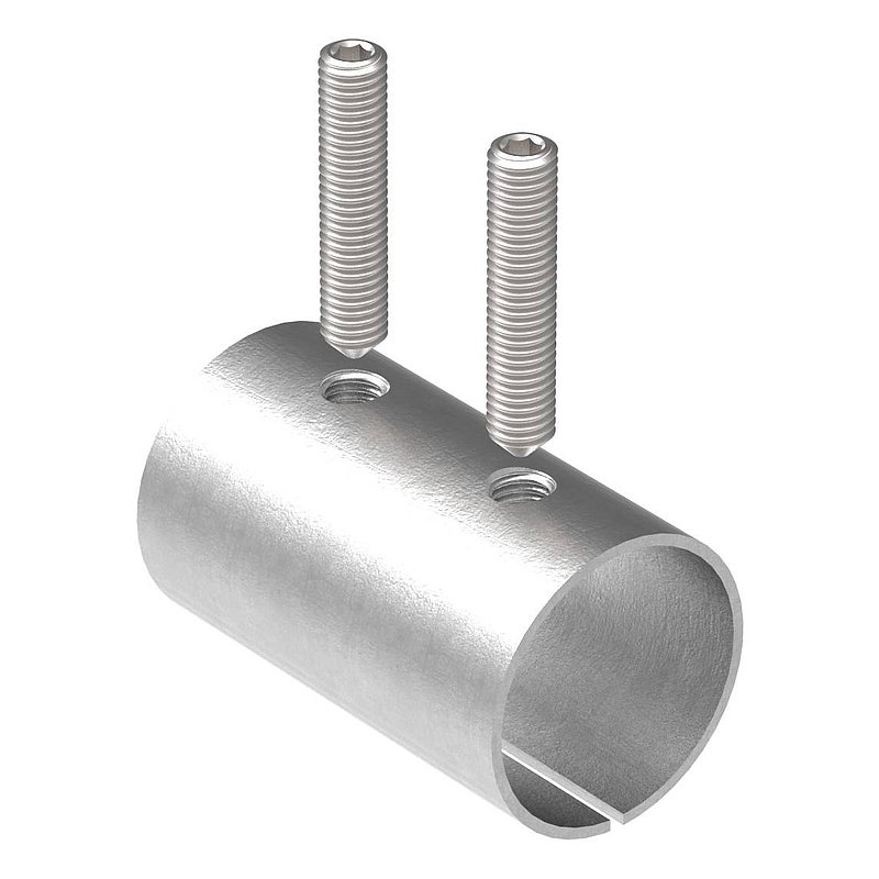Verbindungshülse für Rohr 42,4x2,0mm, V2A