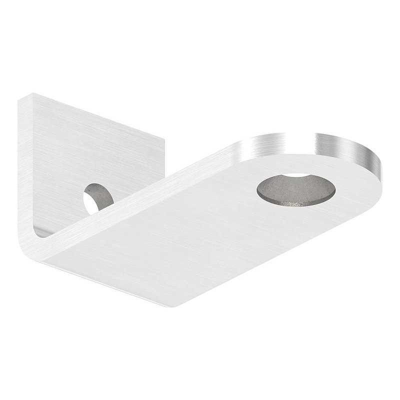 Winkellasche für Stoßgriffe für Rohr 33,7mm, V2A