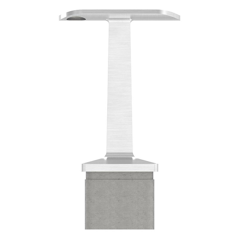 Rohrabschlussstopfen mit Stift für Rohr 40x40x2mm, V2A