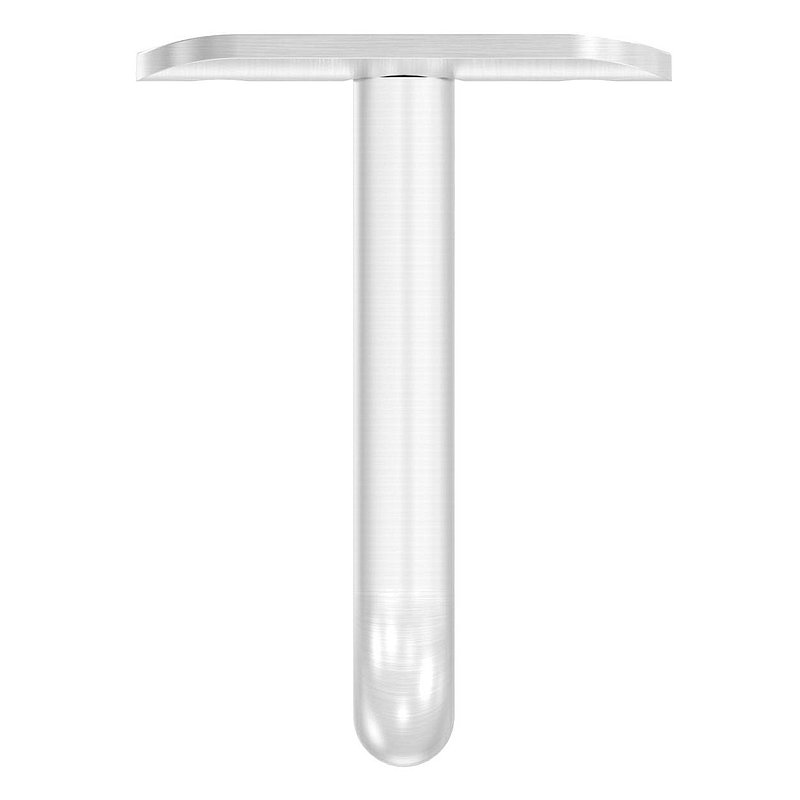 Bracket Ø 12mm with handrail connection plate 48.3mm, AISI304