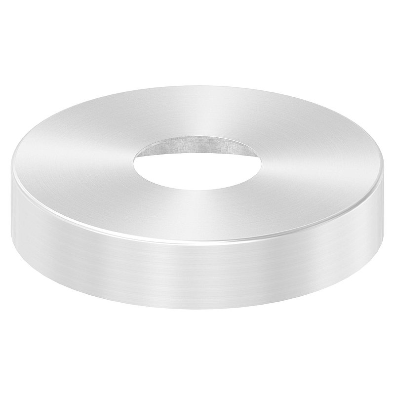 Abdeckrosette, 125x25mm, Bohrung 43mm, V2A