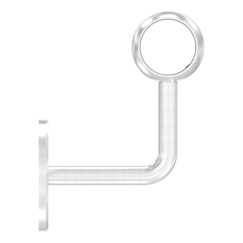 Handlaufhalter mit Kugelring für Rohr 33,7mm (Ronde und Bügel verschweißt), V2A