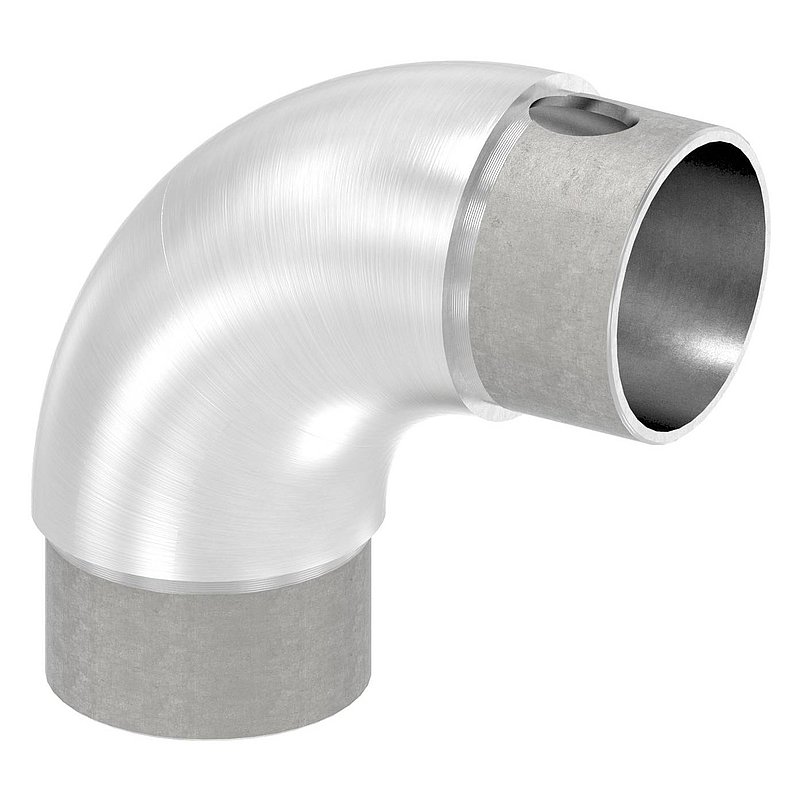 Tube bend 90°, adjustable, for tube 48.3x2.0mm, AISI304