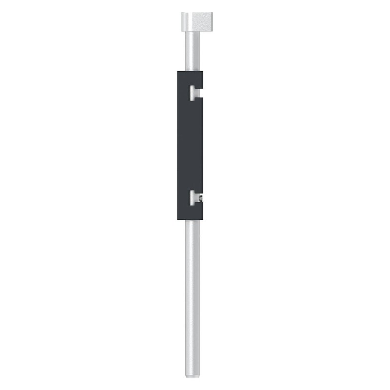 Bodenriegel mit Länge 490mm, zum Anschrauben, RAL 7016