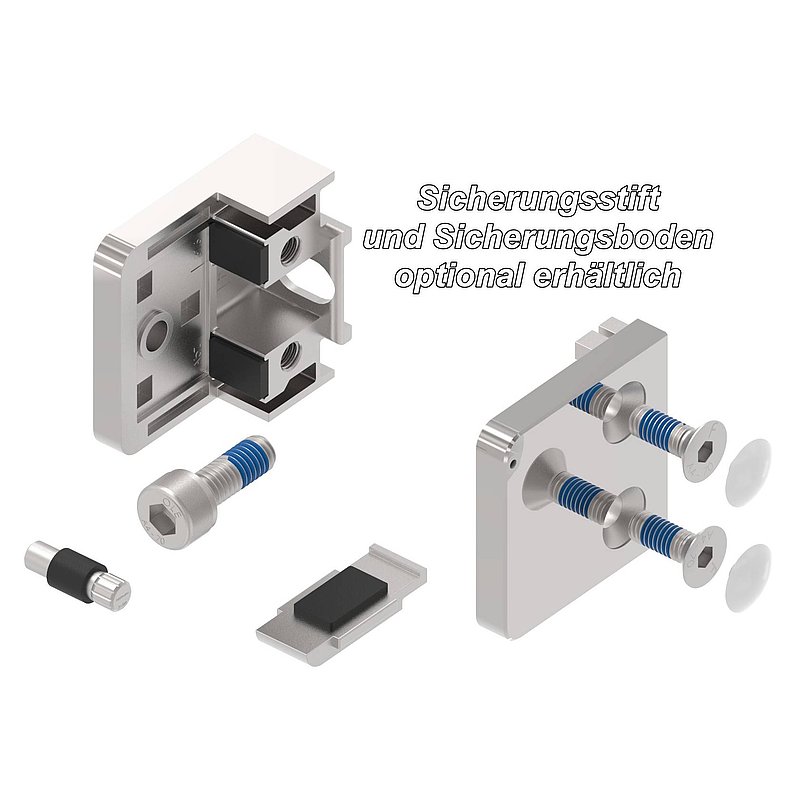 Pince à verre modèle 31, jonction: droite, V4A