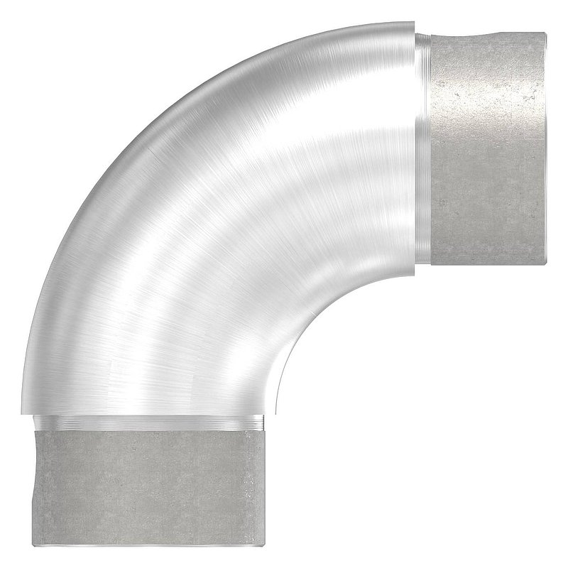 Tube bend 90°, adjustable, for tube 48.3x2.0mm, AISI304