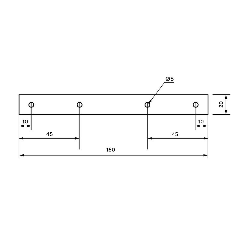 Gate drive bolt incl. 4 guide sleeves, galvanised