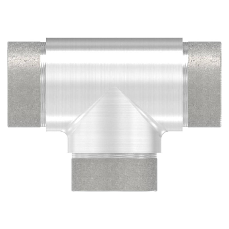 T-Stück egal, für Rohr 48,3x2,0mm, V2A