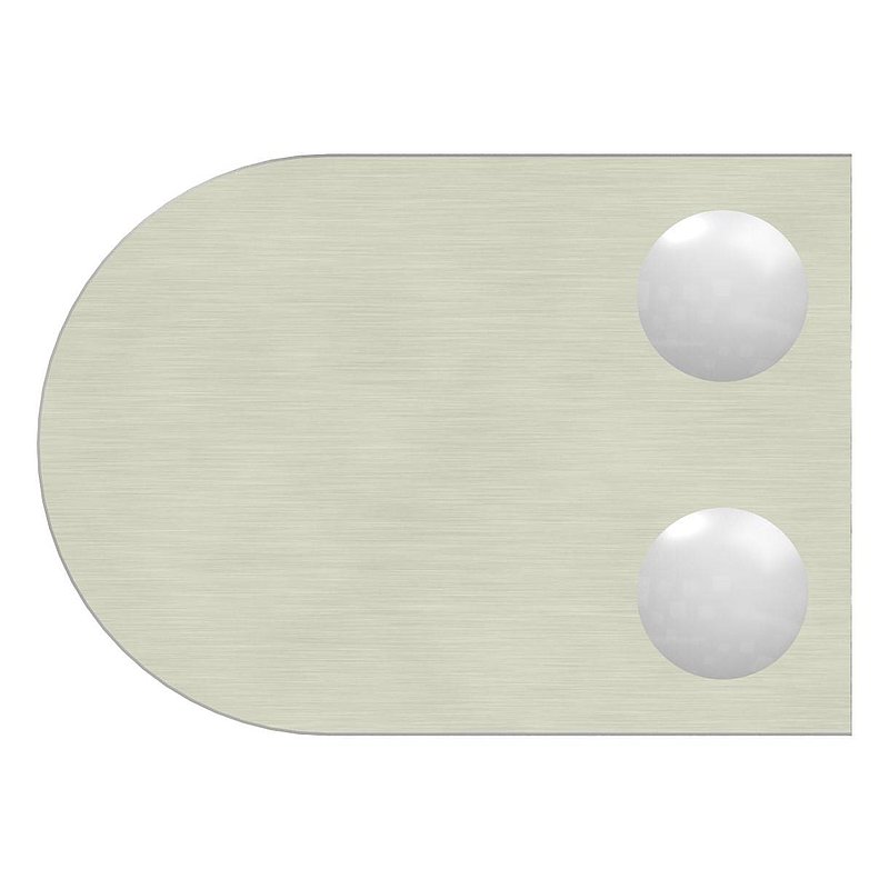Pince à verre modèle 32, jonction: droite, aspect inox