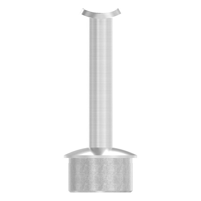 Rohrabschlussstopfen für Rohr 42,4x2,5mm, Handlaufanschlussplatte: 42,4mm, V2A