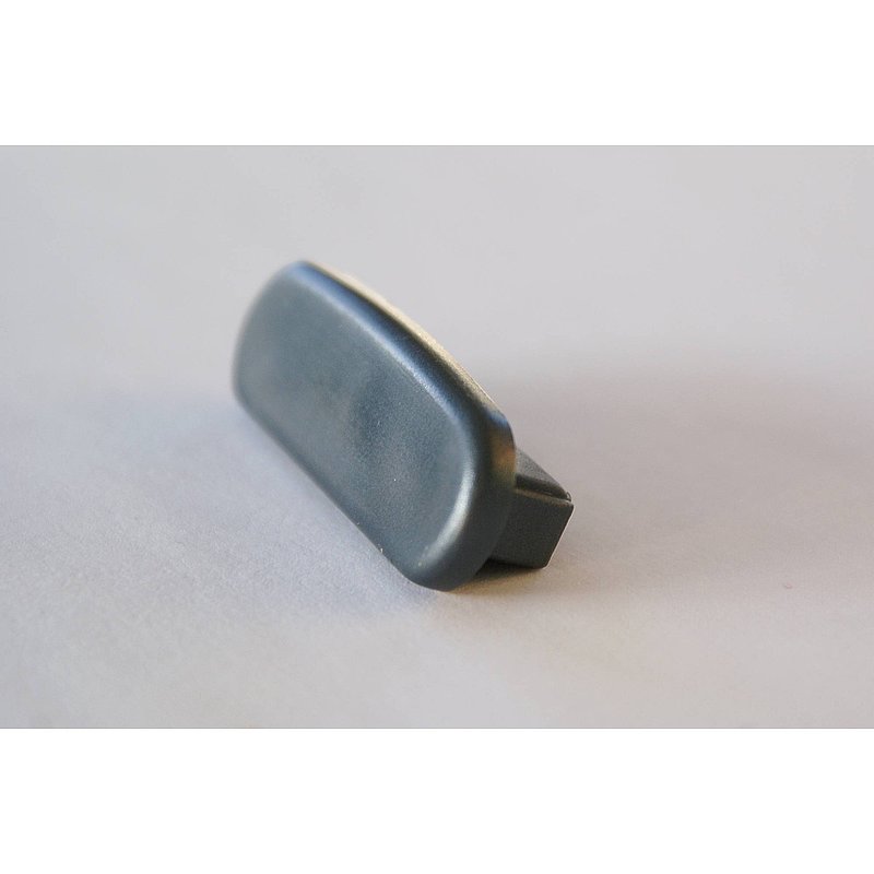 Endkappe für Kunststoffhandlauf für 40x8mm, stratosanthrazit glanzeffekt