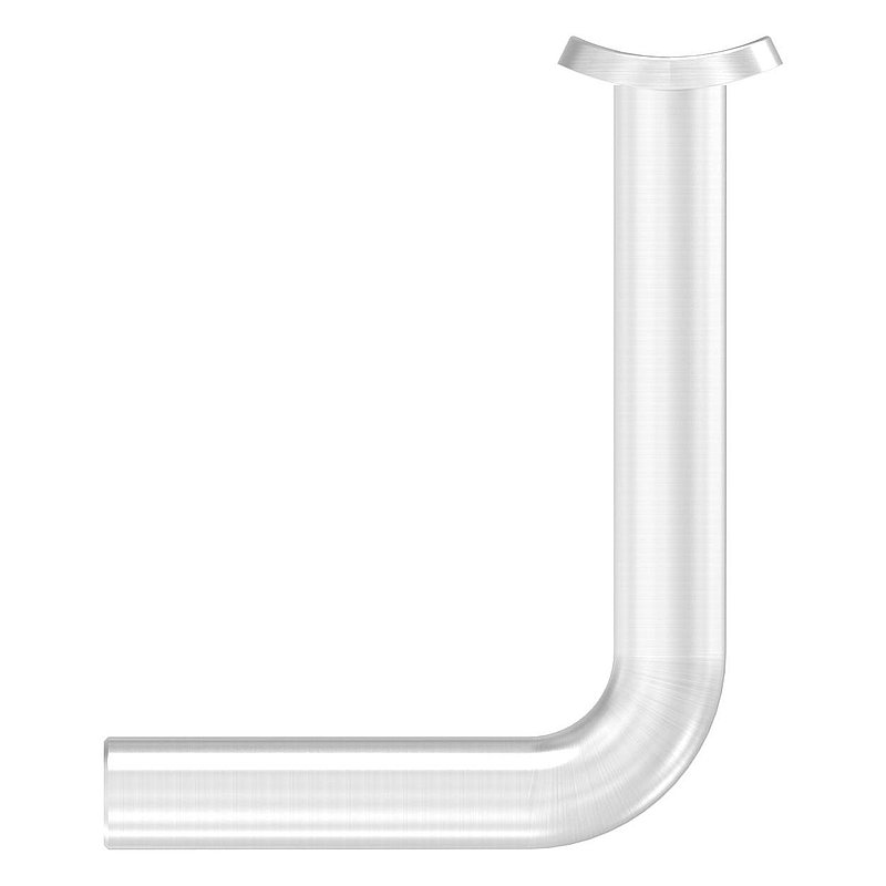Bracket Ø 12mm with handrail connection plate 48.3mm, AISI304