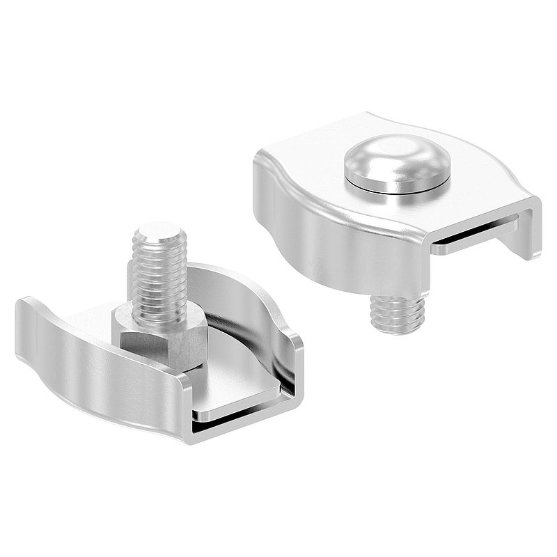Simplexklemmen für Seil 8mm, V4A