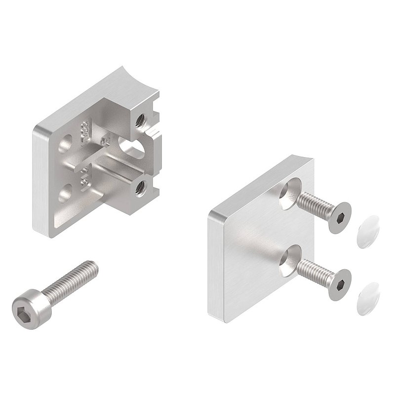 Glass clamp mod. 22, connection: 33.7mm, AISI316
