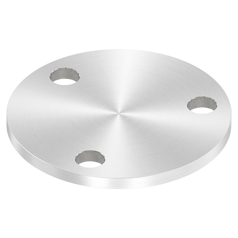 Ankerplatte Ø 100x6mm, mit Rundschliff, V2A