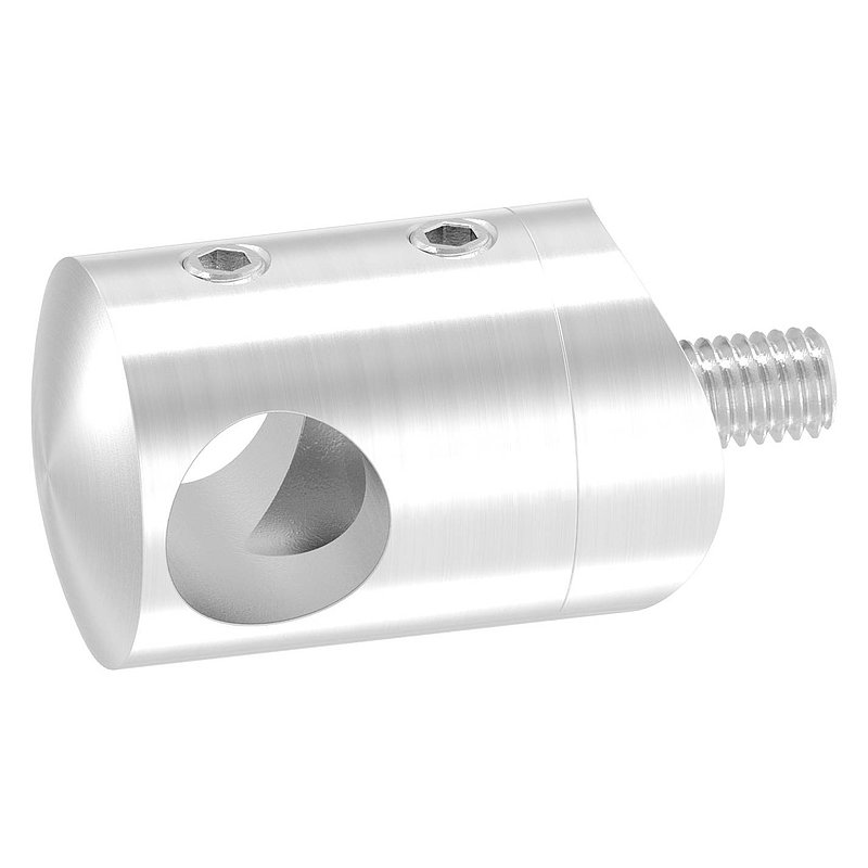 Querstabhalter für 33,7mm Rohr, 12,2mm Bohrung, V2A