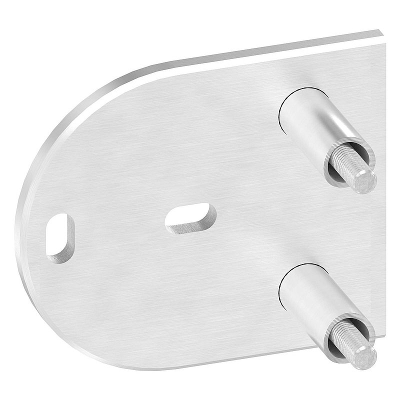 Endhalterung für Rohr 42,4mm, V2A
