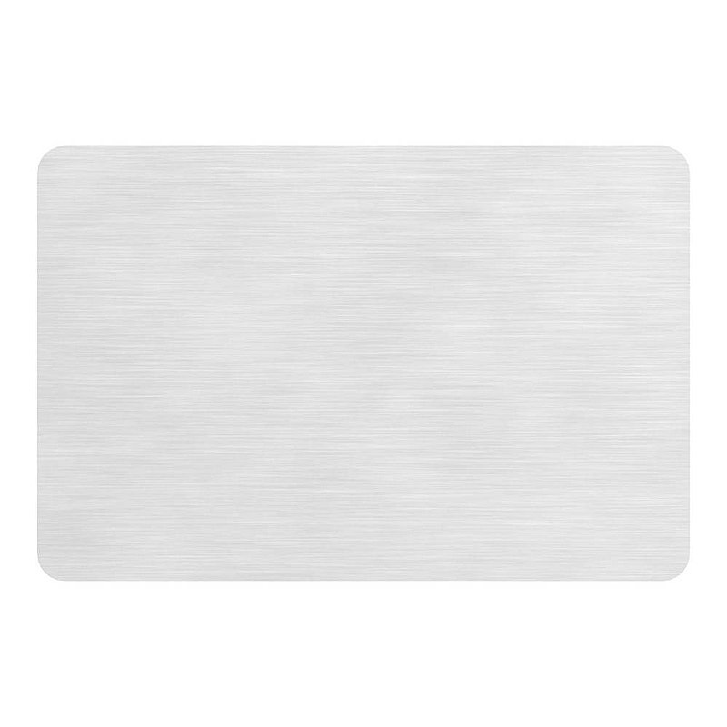 End cap, flat, rectangular slotted tube 60x40x1.5mm, AISI304