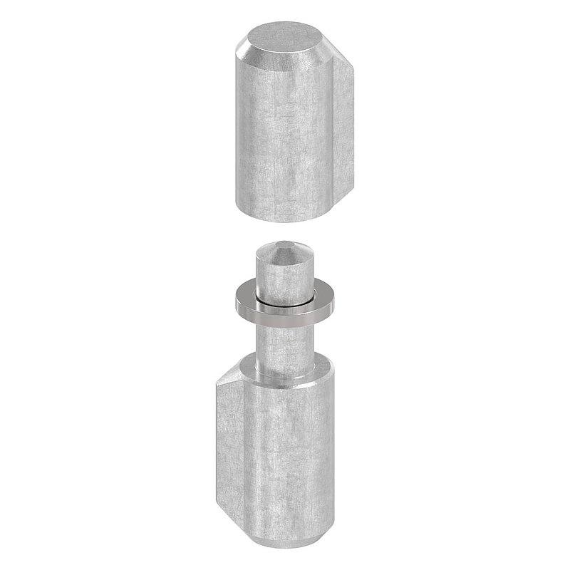 Anschweißband, L: 40mm, mit festem Stift, V2A