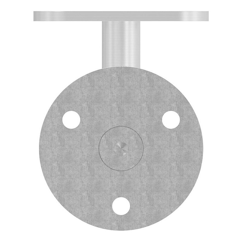 Handlaufhalter ohne Kabeldurchführung für LED Handläufe, Vollmaterial, V2A