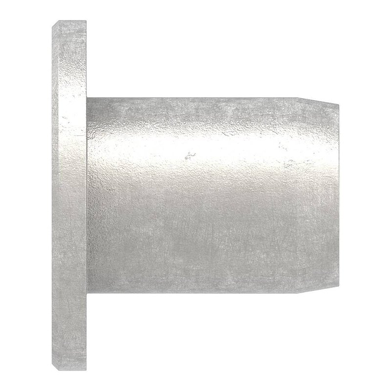 Sleeve nut with flat head and ISK, M10, AISI304