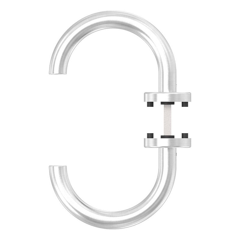 Pair of lever handles, rotatable, AISI304