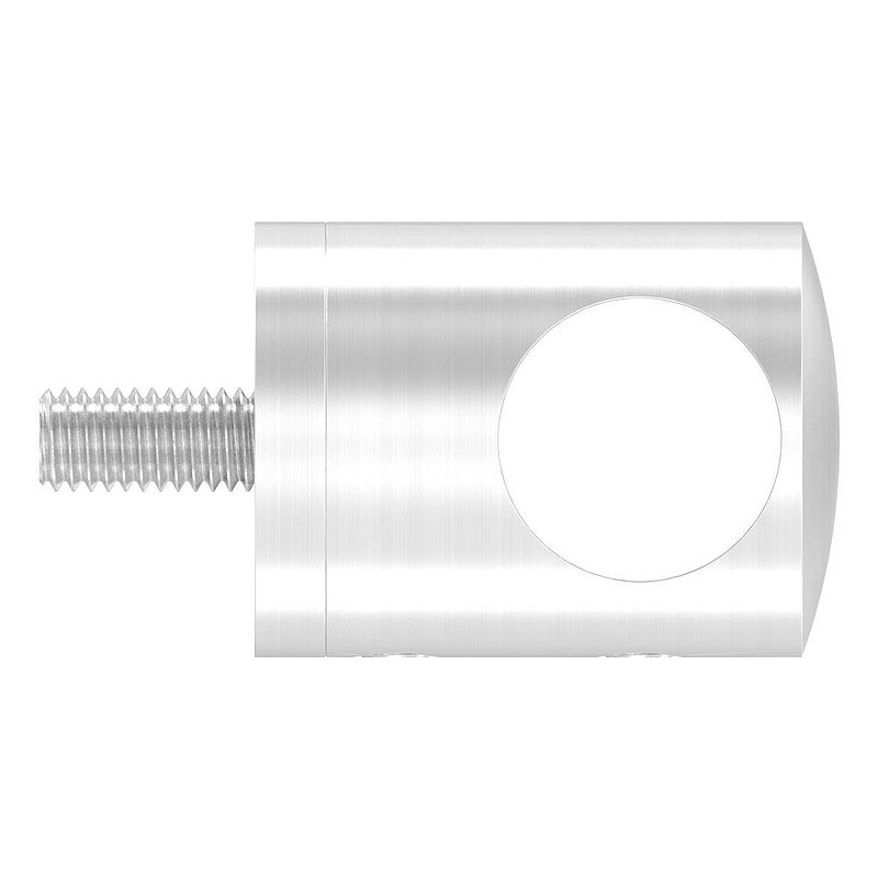 Cross bar holder for straight connection, 16.2 mm hole, AISI304