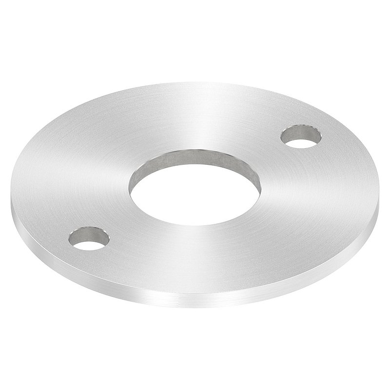 Ankerplatte Ø 120x6mm, mit Rundschliff, V2A