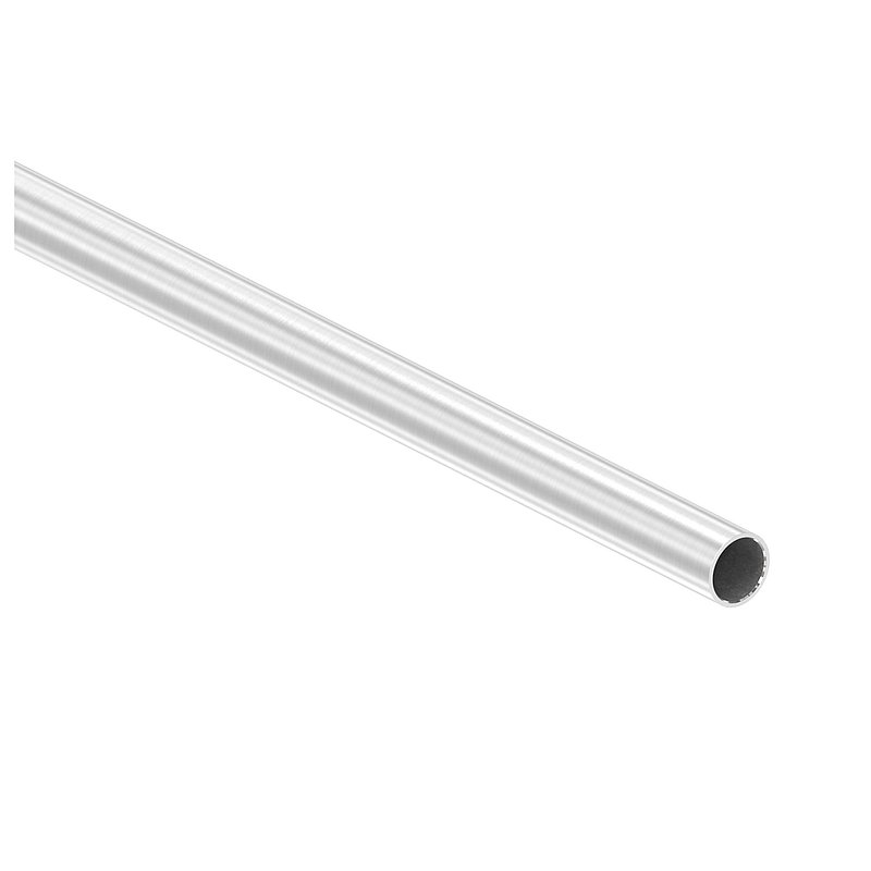 Tube rond en inox brossé, Ø 25, ép. 2,0mm, L: 3000mm, V2A