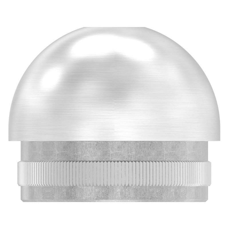 Rohrabschlussstopfen mit M8, für Rohr 42,4x2,0mm, V2A